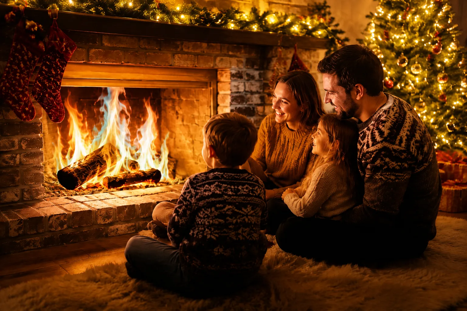 Colored fire packets for fireplace use