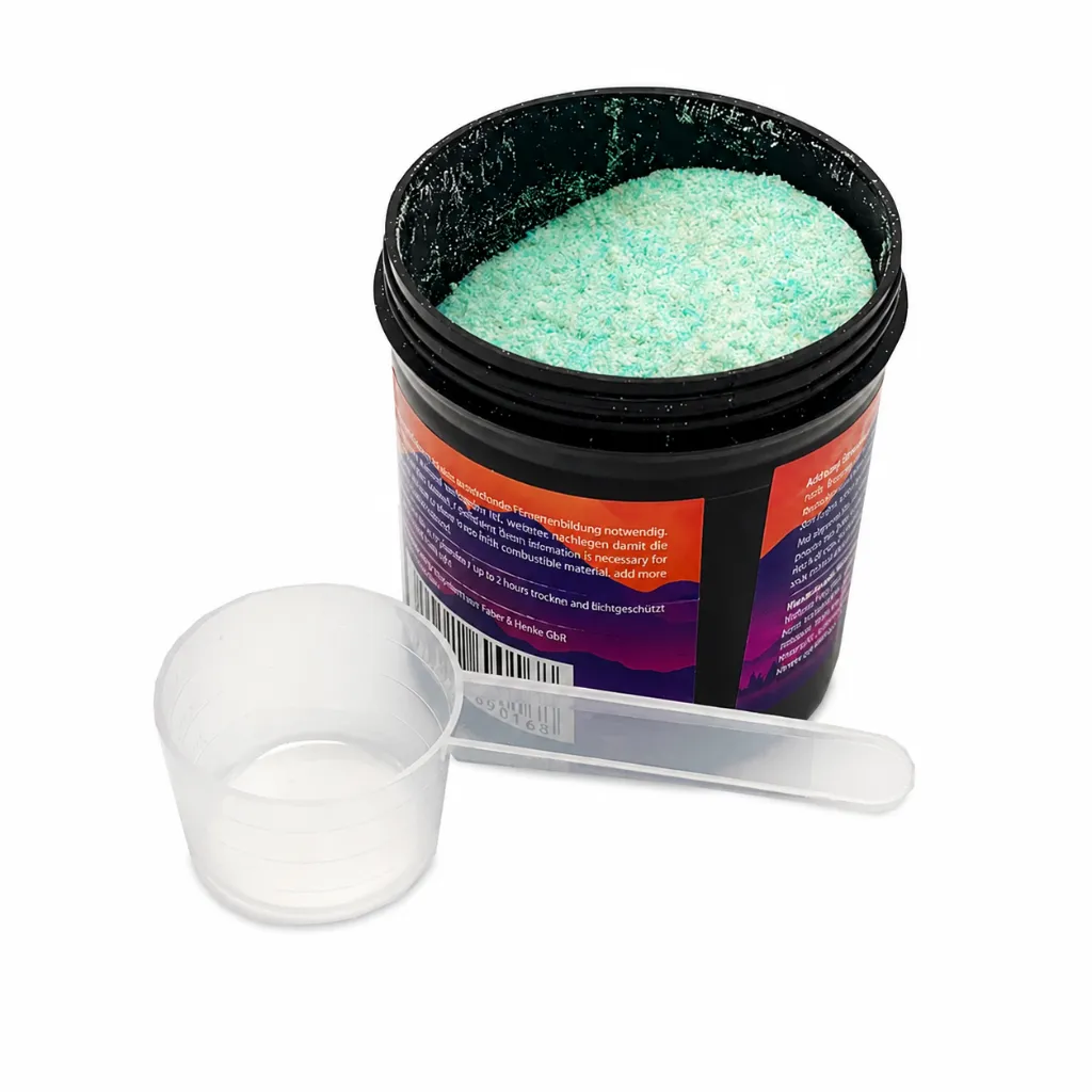 Magic fire powder plastic can formats