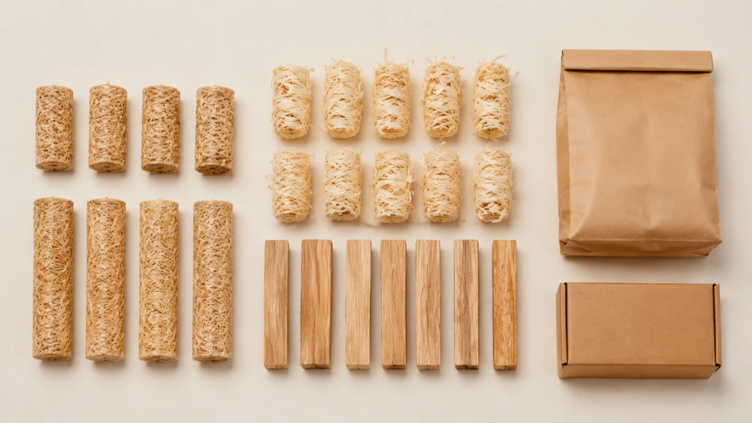 Wood fire starter specifications and packaging details