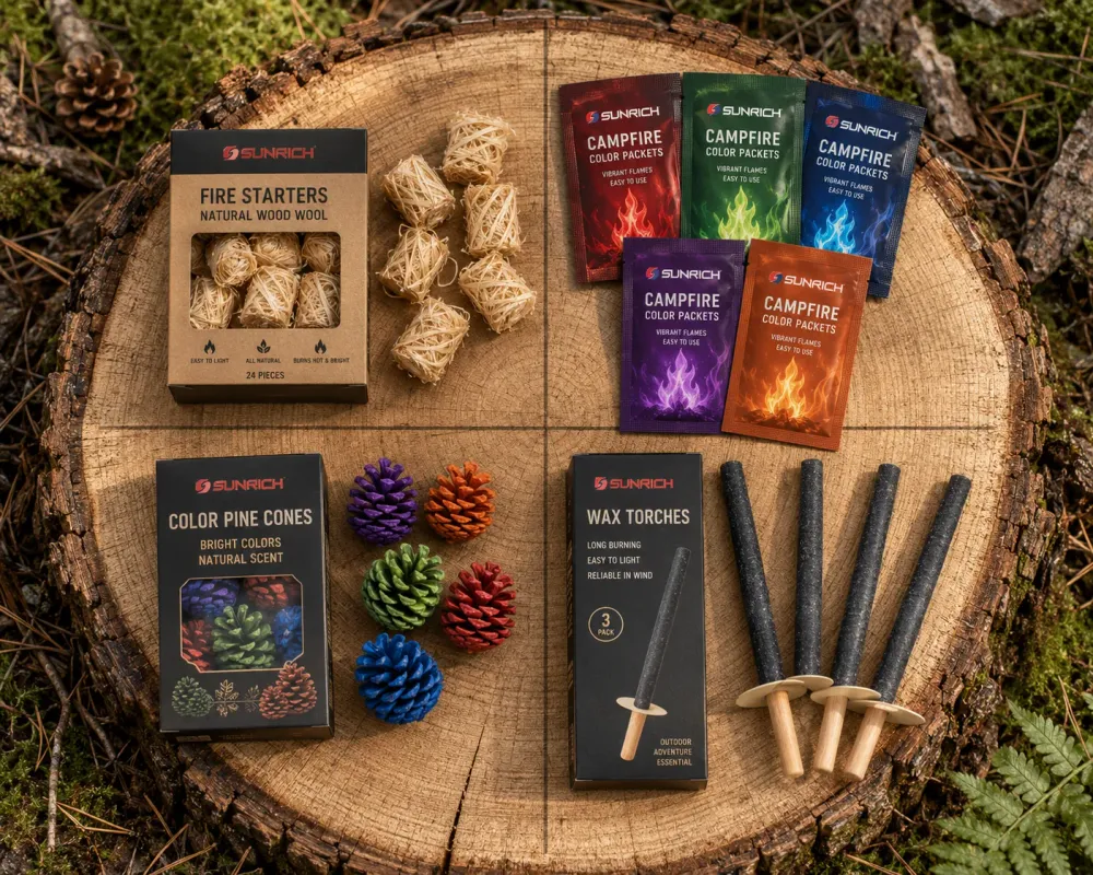 Campfire accessory product mix and packaging matrix