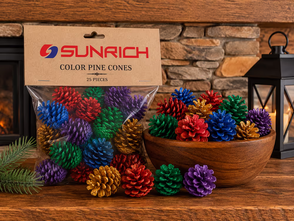Color Pine Cones