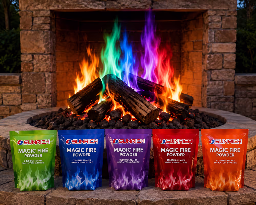 Magic fire powder color flame effect