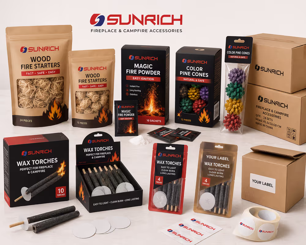Sunrich fire product custom packaging