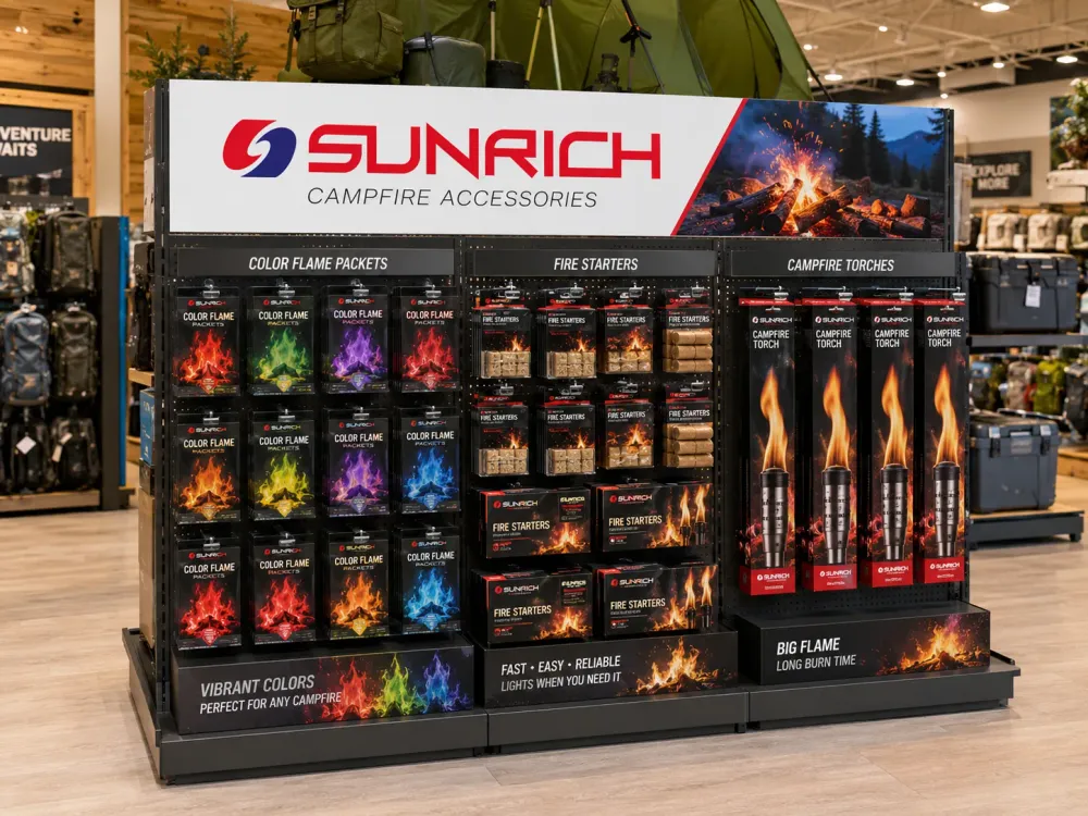 Color box packaging for campfire accessories