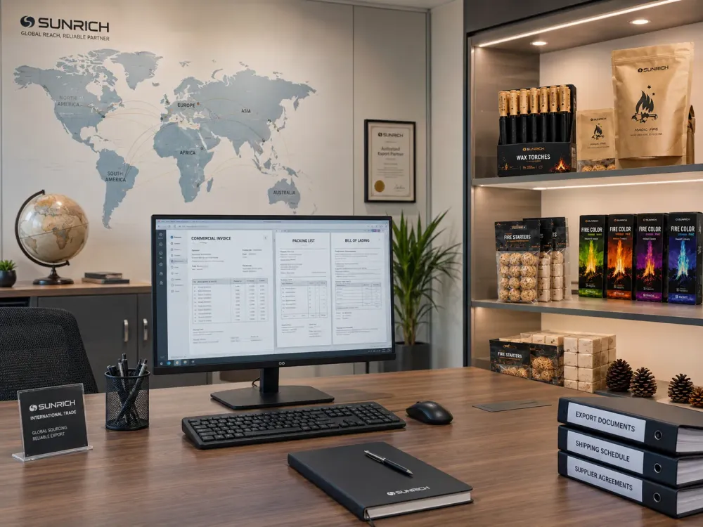Export support and documentation for fire product buyers