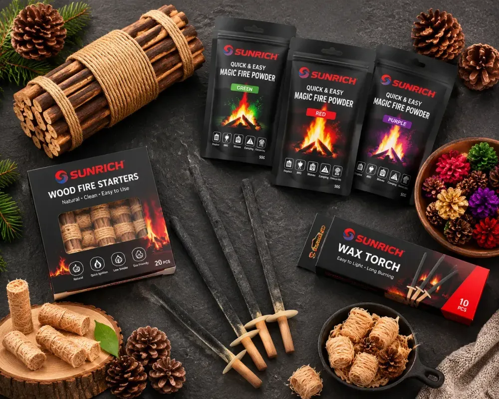 Fireplace accessories for wood-burning fireplaces and winter retail