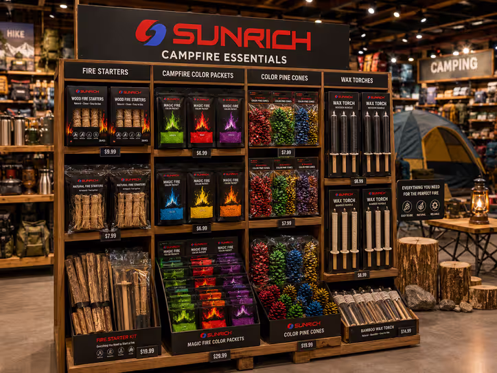 Outdoor retail campfire products