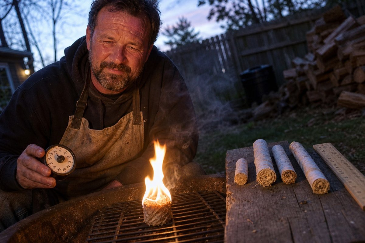 Burn Time Specifications Recommended burn time and size specifications for wood fire starters production (ID#2)