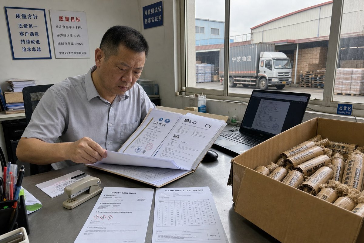Communicating certification and compliance requirements like SDS and ISPM 15 to suppliers (ID#3)