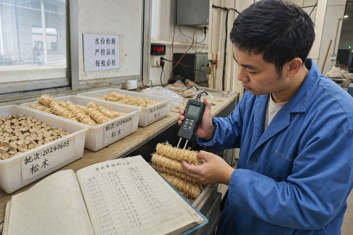 Quality Control Checkpoints Quality control checkpoints from raw material inspection to finished packaging for fire starters (ID#4)