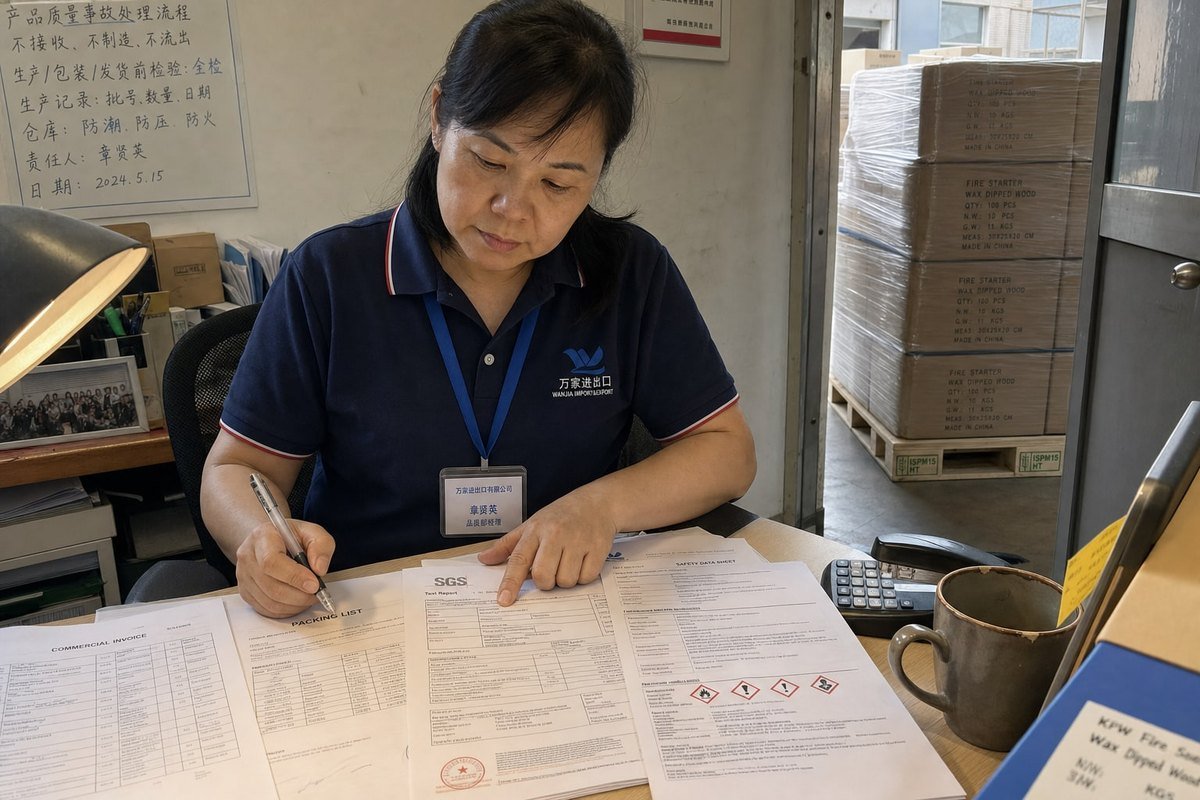 Customs Documentation Guide Required documents to ship wood fire starters internationally without customs delays (ID#2)