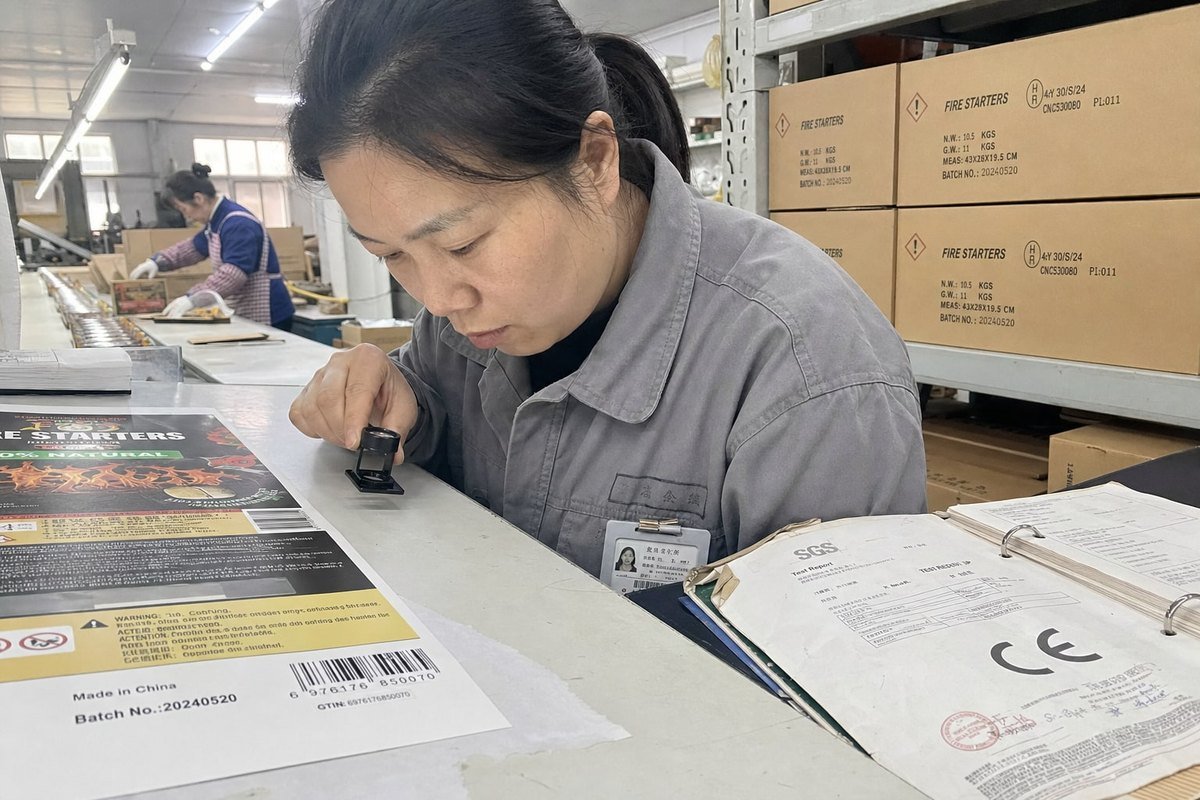 Compliance and Safety Labeling Ensuring compliance and safety labeling on custom grill gift set packaging (ID#3)