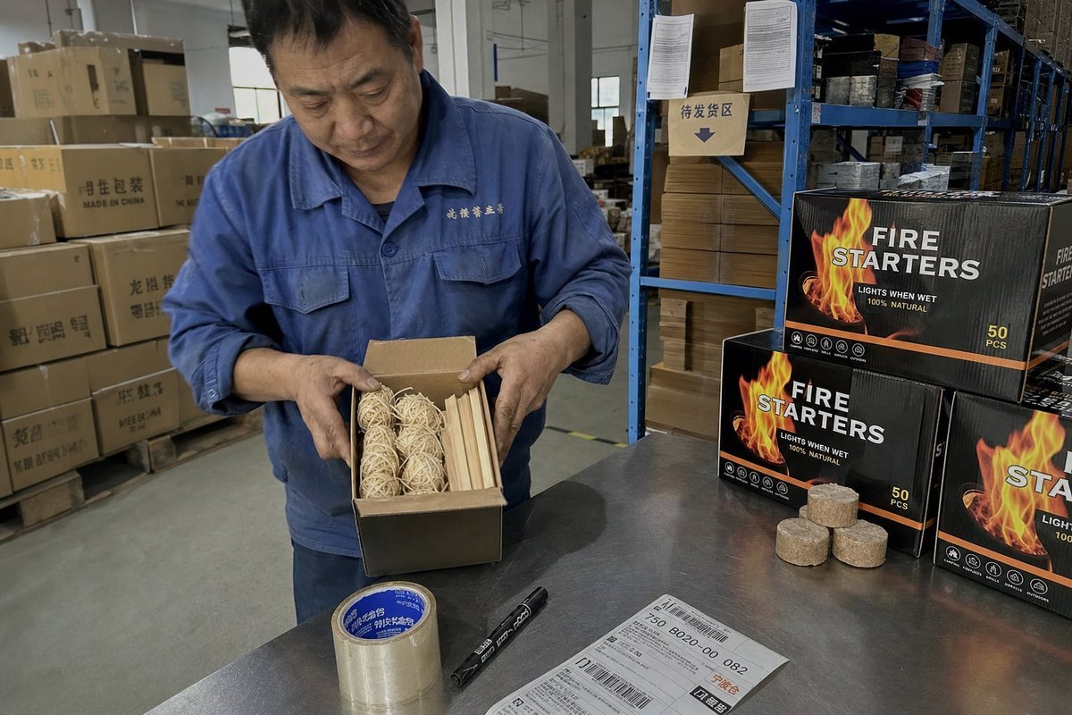 Custom Private-Label Packaging Custom packaging and private-label options for pizza oven wood fire starter product lines (ID#5)