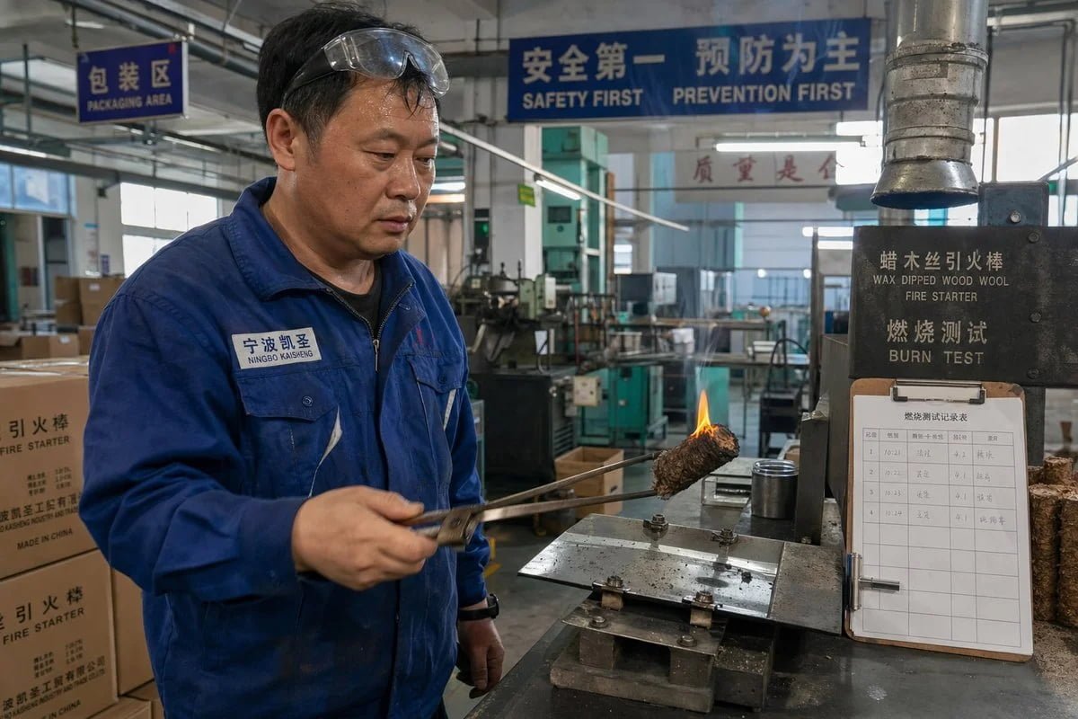 Supplier Compliance Verification Verifying supplier compliance certifications for food-safe fire starters (ID#5)
