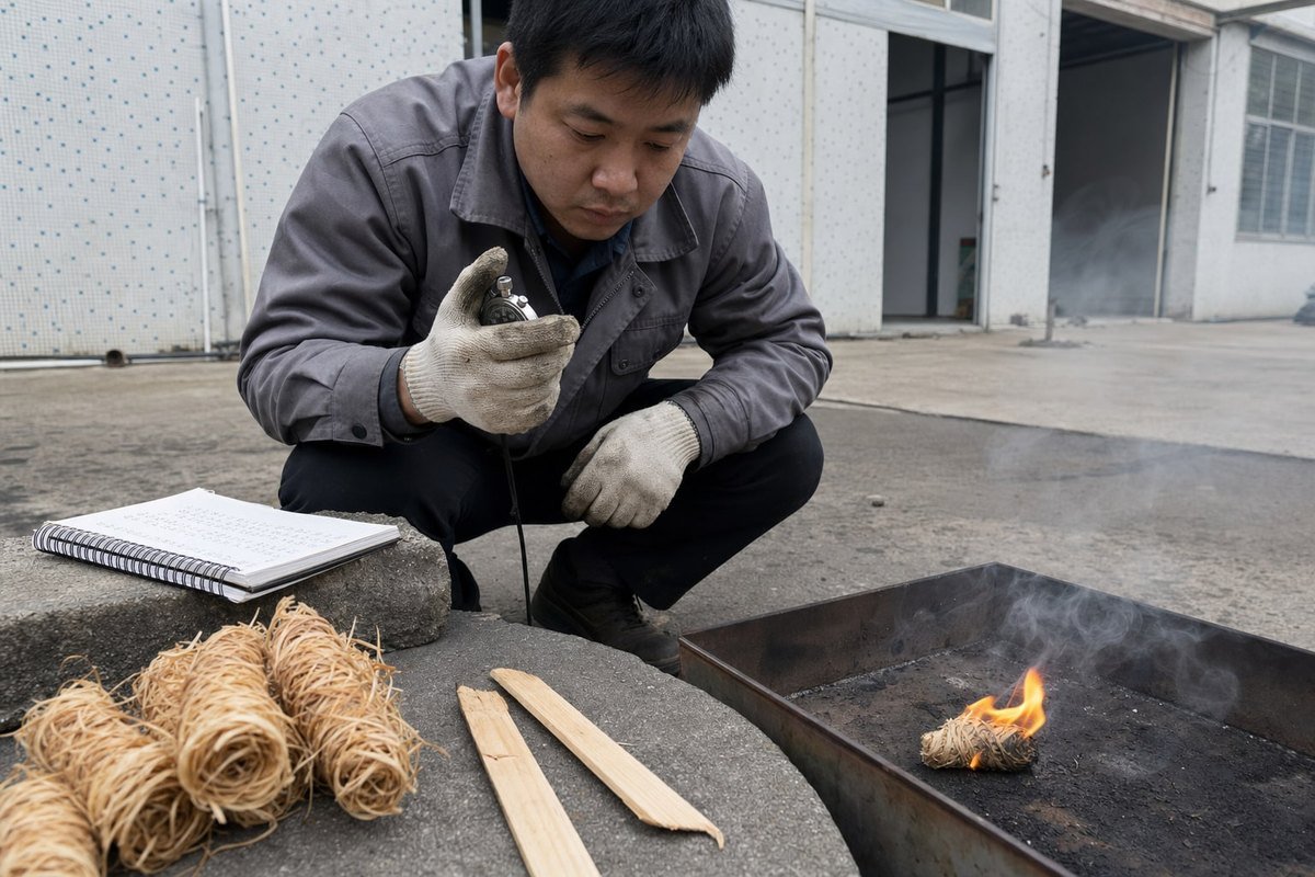 Batch Quality Consistency Questions to verify consistent quality across wood fire starter production batches (ID#4)