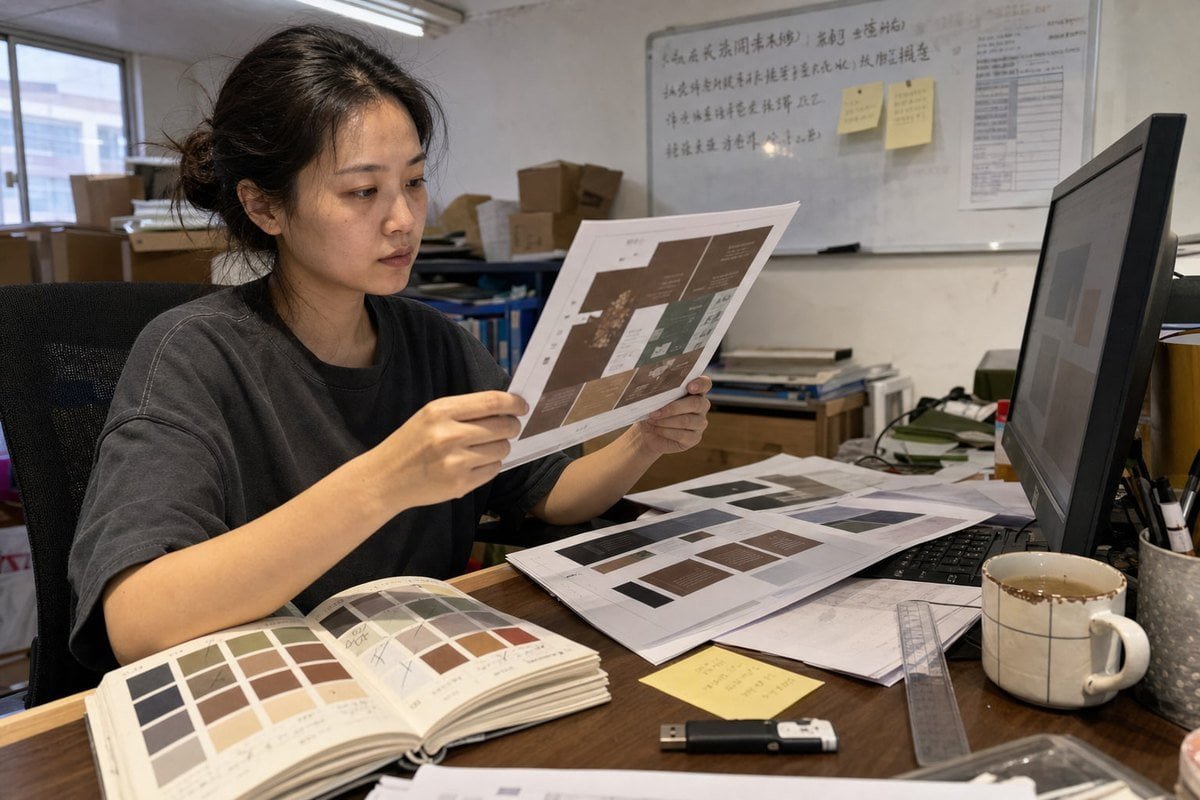 Checklist of vector logos, Pantone codes, fonts, and dimensions for custom packaging printing (ID#2)