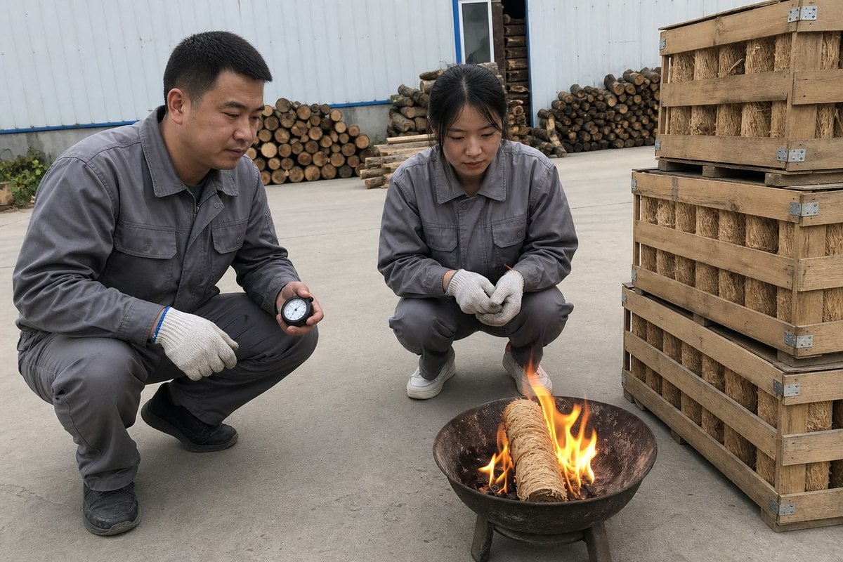 Wax-dipped wood firestarters burning for 8 to 15 minutes to ignite campfire kindling (ID#3)