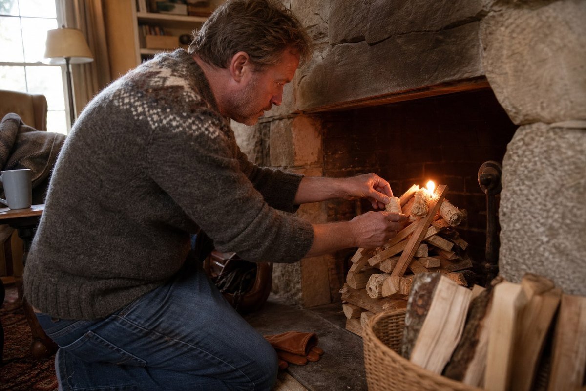 Custom Burn Time Options Customized wood fire starters with adjustable burn time and size for various stoves (ID#4)