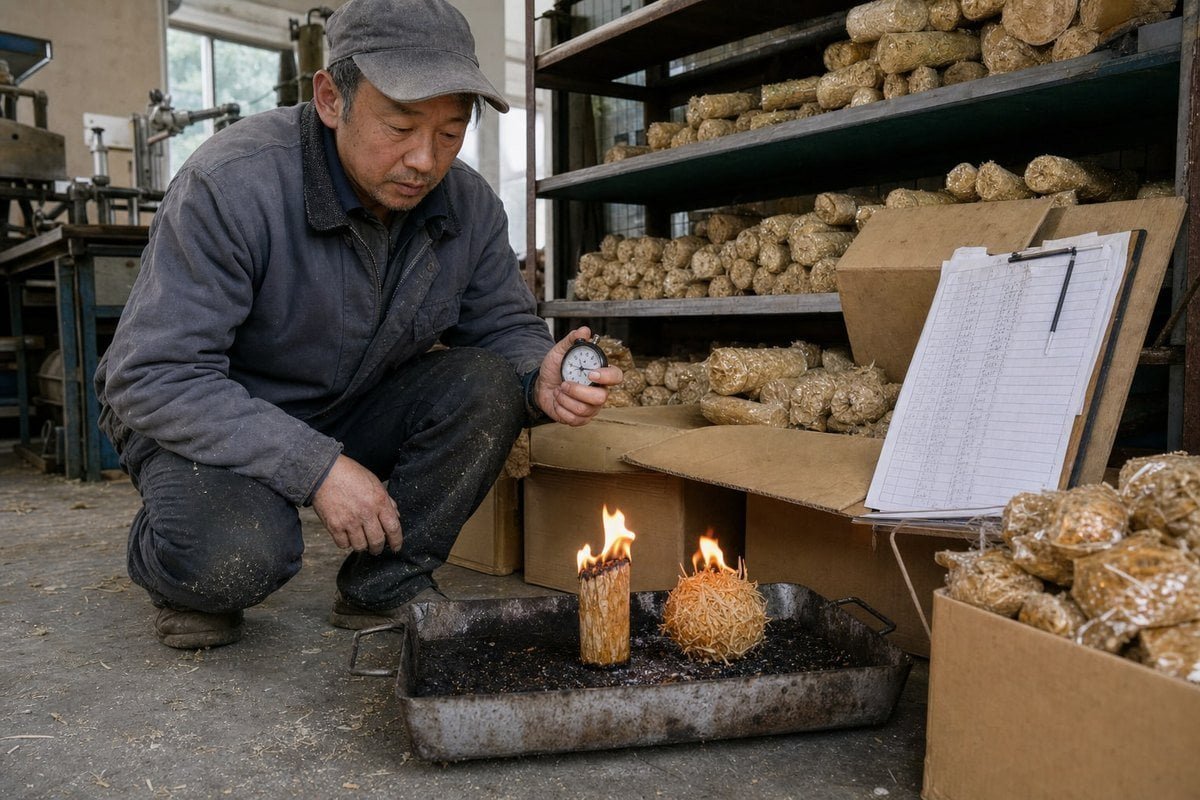 Comparison of wood fire starter specs for fireplace and camping use (ID#1)