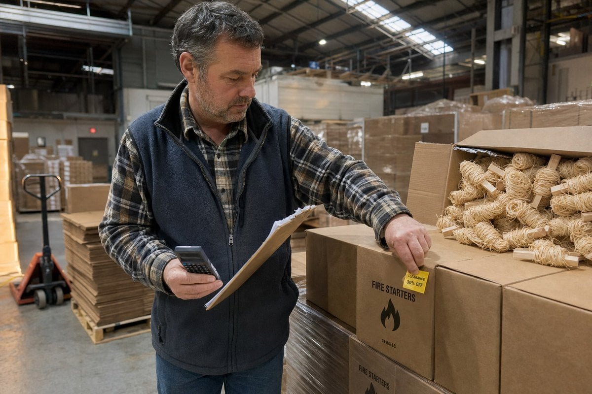 Guia para precificar iniciadores de fogo de madeira de marca própria para vendas de liquidação de fim de temporada (ID#1)