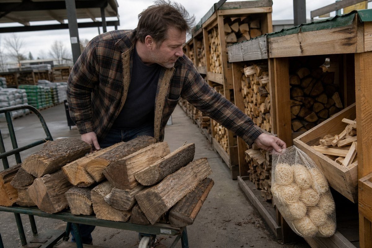 Seasonal Product Bundling Seasonal bundle of wood fire starters with BBQ and fireplace products for higher sales (ID#4)