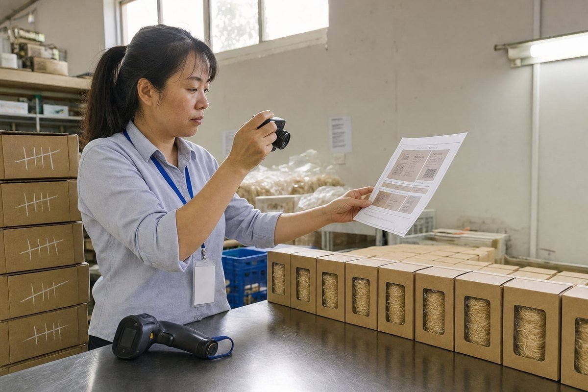 Verify Supplier Compliance Methods to verify supplier packaging and labeling compliance with Amazon standards before shipping (ID#3)