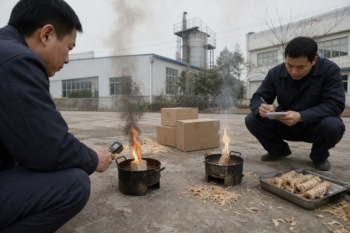 Testing wax formulas for low smoke, minimal soot, and no petroleum odor emissions (ID#3)