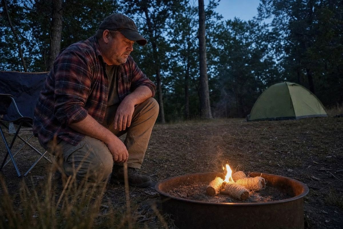 Wood fire starters and carbon monoxide risk when used inside tents (ID#1)