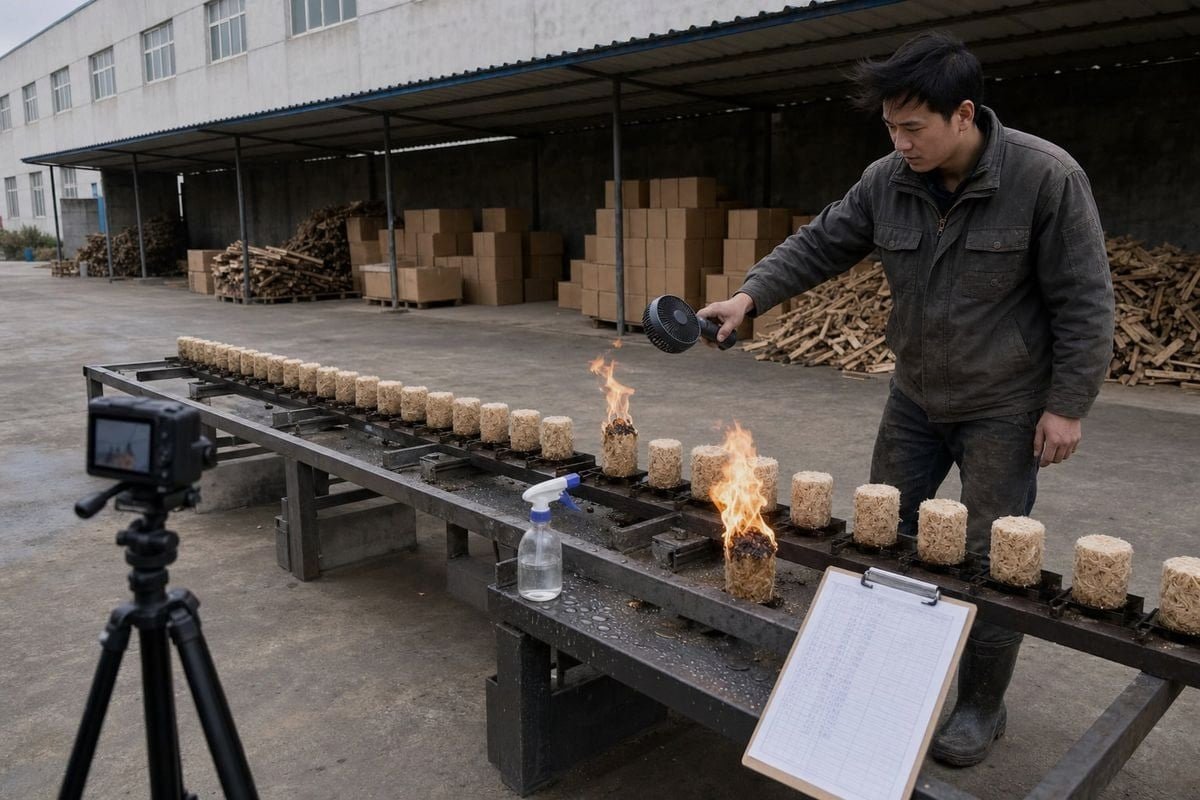 Supplier Demo Video Checklist Demo video requirements showing burn tests, ignition trials, and wind resistance before approval (ID#4)