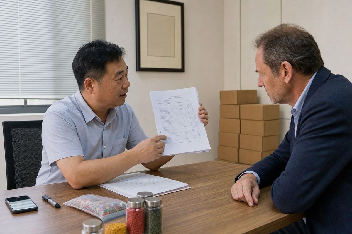 Safety certification documents and lab test reports verified before importing color-flame products (ID#3)