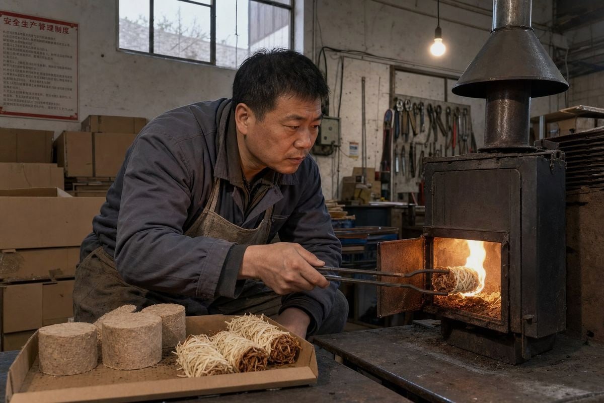Holzfeuerstarter, die so konzipiert sind, dass sie die Emissionsstandards für saubere Holzöfen erfüllen (ID#1)