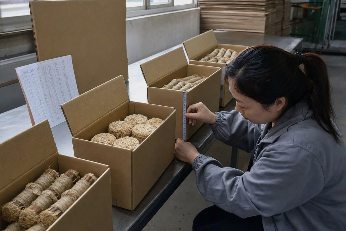 Reducing Dimensional Weight Flexible packaging materials reducing dim weight while protecting wood fire starters (ID#4)