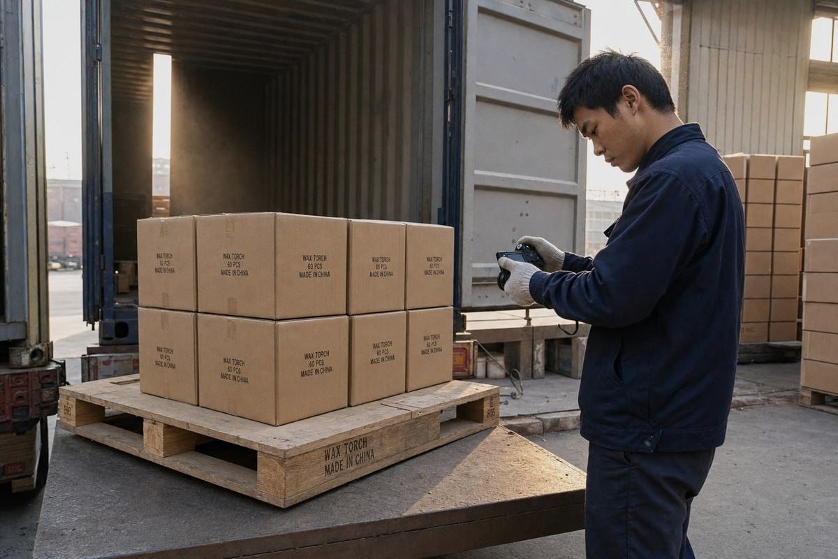 Stamped NPPO-registered pallets inspected to prevent customs delays and shipment rejection (ID#5)