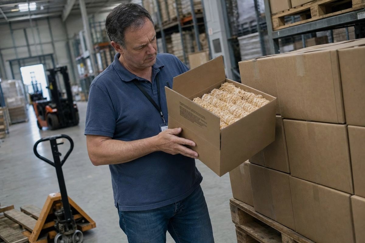 Wholesaler verifying Prop 65 warning label compliance on wood fire starters (ID#1)