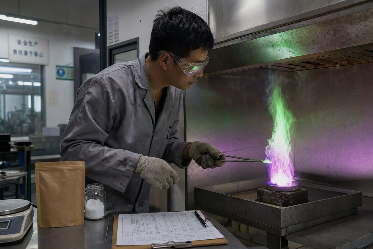 Fire safety tests confirming magic fire powder is safe for retail sale (ID#3)