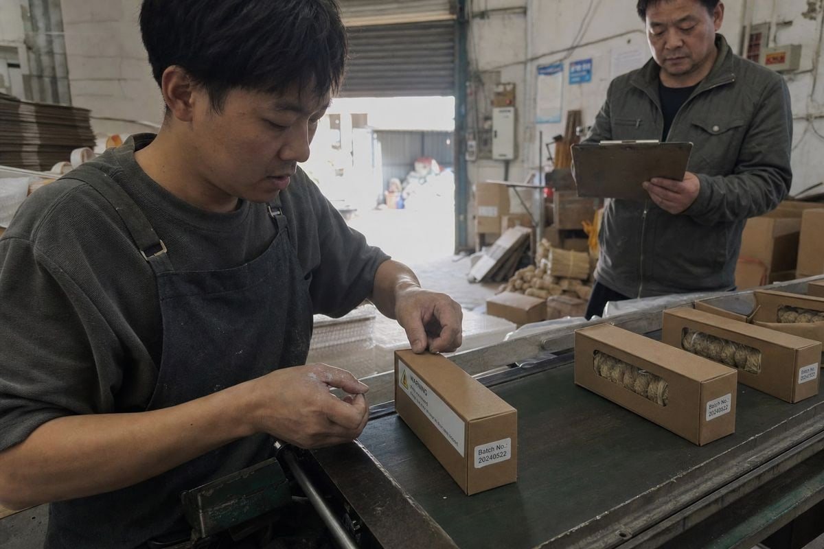 Product Labeling Documentation On-pack labeling and technical documentation tracking fire starters through the supply chain (ID#3)