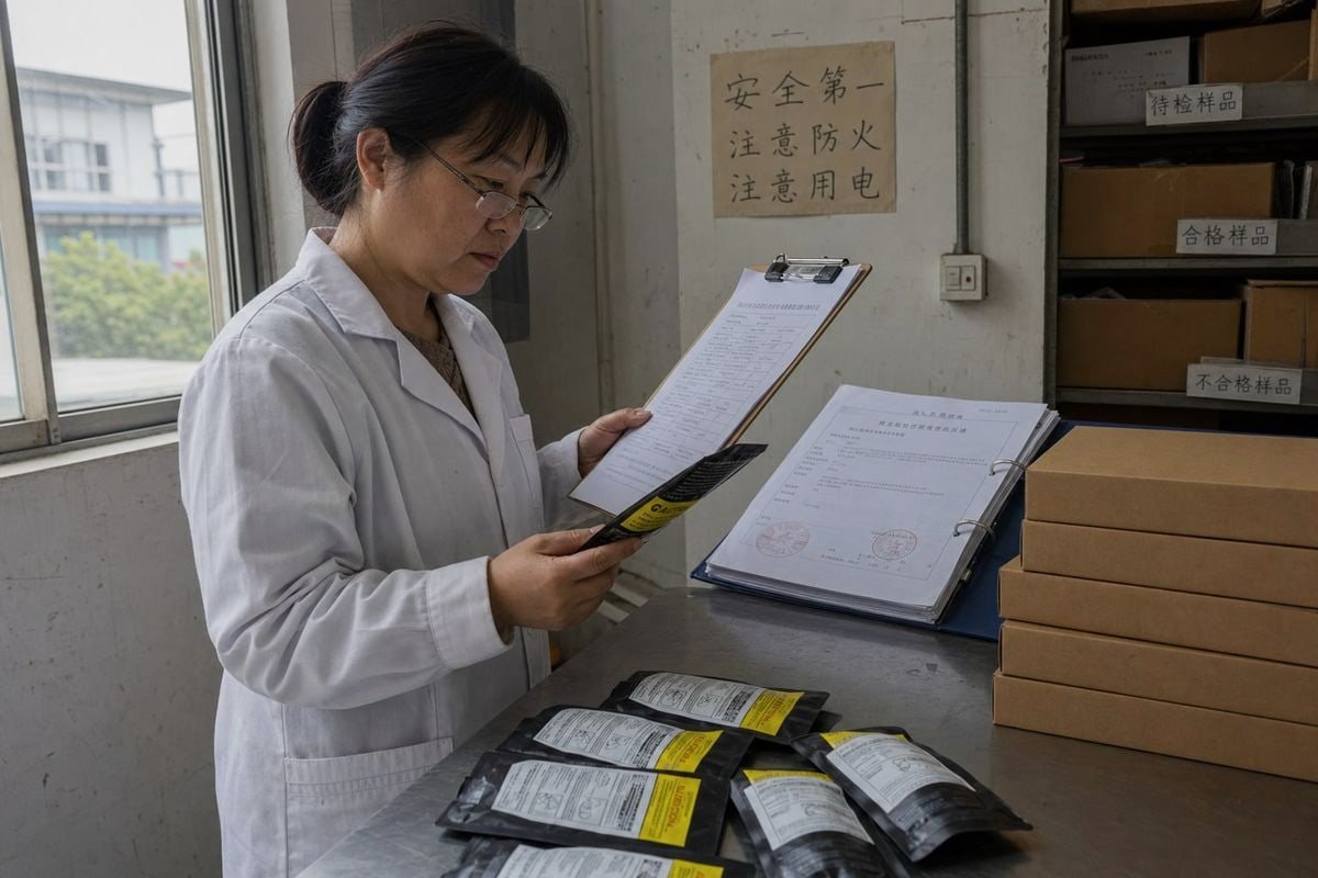 Safety warning labels and certification documents required for e-commerce and retail shelf packaging compliance (ID#3)