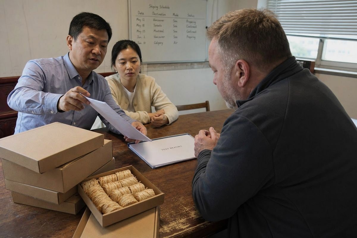 Essential factory documentation proving regulatory responsibility including test reports and OEM agreements (ID#4)