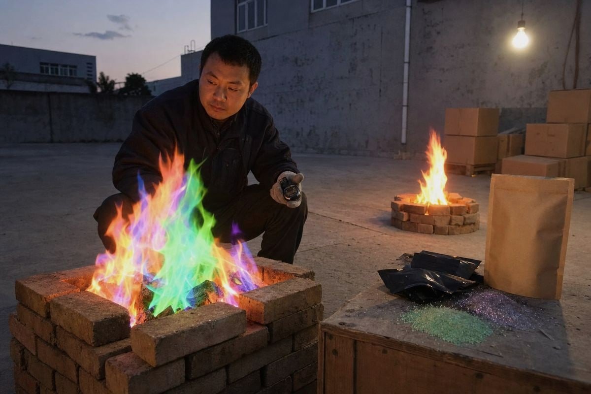 Burn Time and Color Choosing optimal burn time and color intensity for consumers versus event planning fire displays (ID#3)
