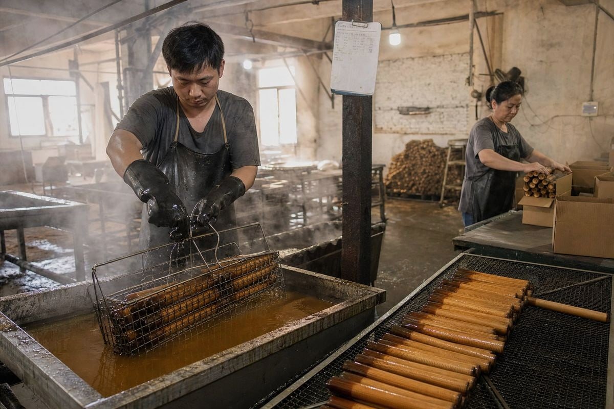 Wax-Dipped Customs Classification Wax-dipped processing shifting wood firestarters into manufactured customs classification category (ID#3)