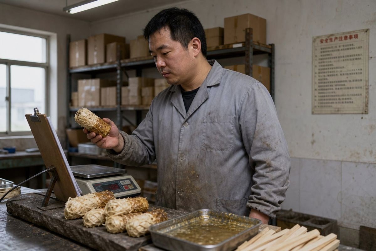 Wax content and material composition determining customs classification between wood and combustible categories (ID#3)