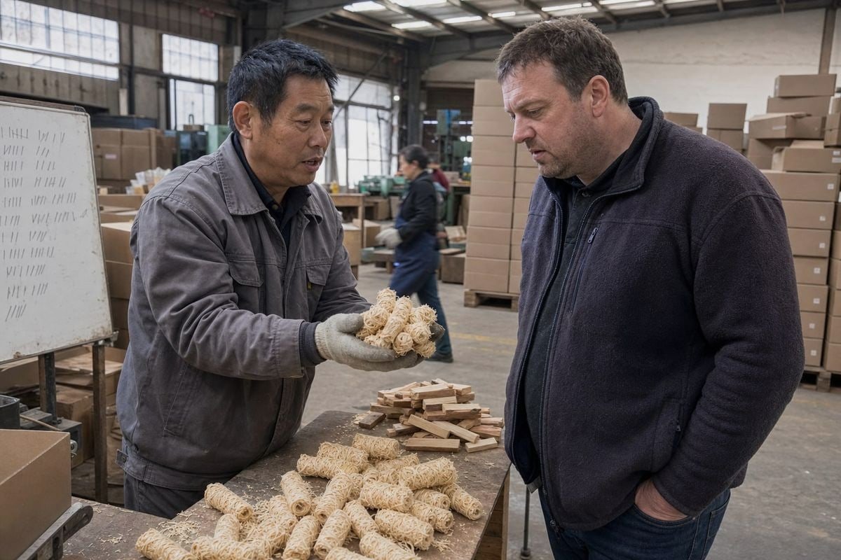 Comparison of direct factory sourcing versus purchasing agents for wood fire starters (ID#1)