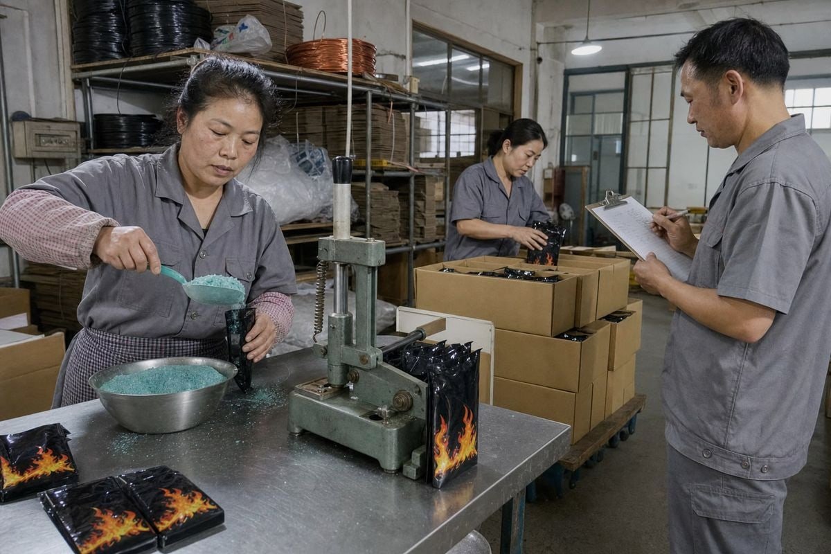 Canais confiáveis para encontrar fornecedores de pó Magic Fire da China (ID#1)