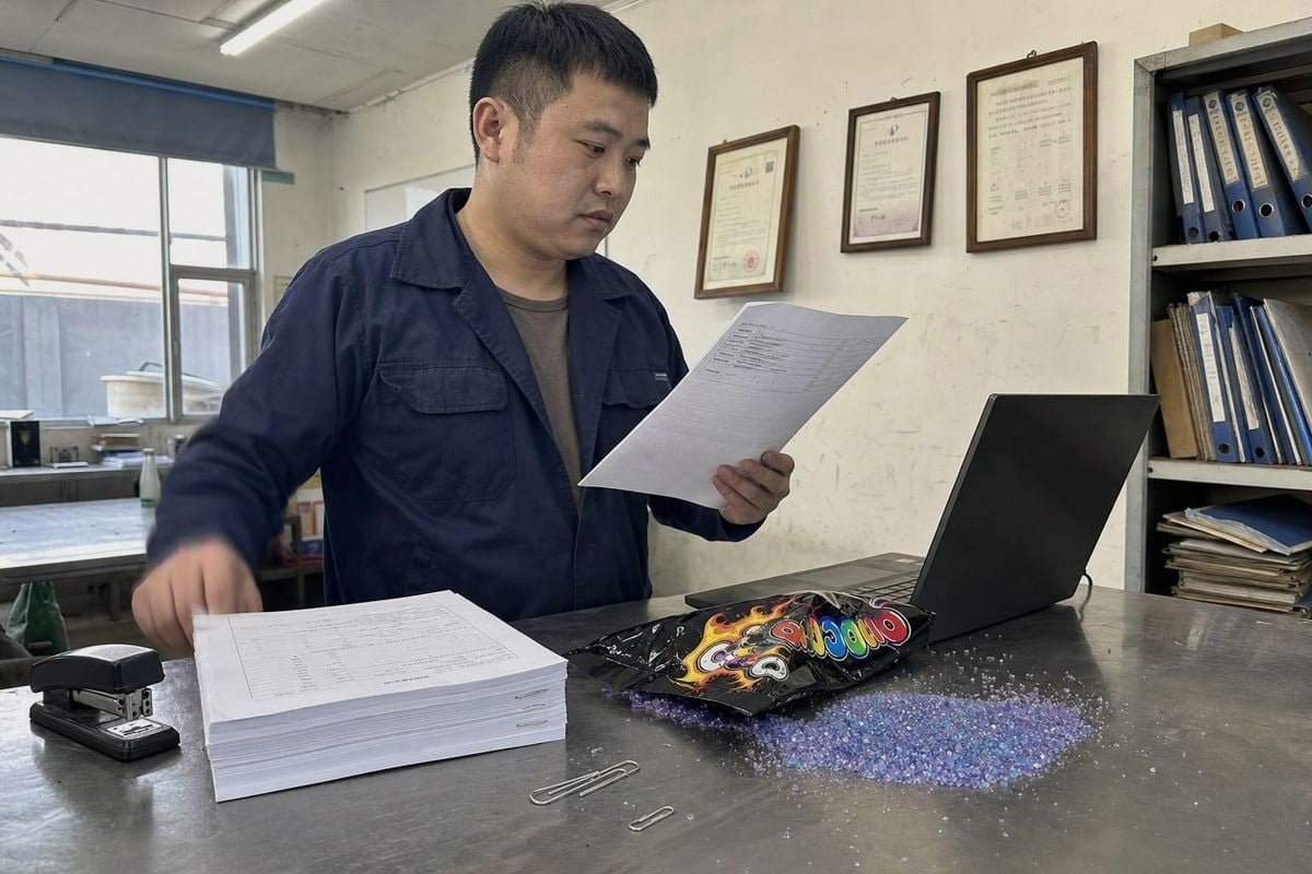 Supplier Certifications Checklist Certifications and third-party test reports required from magic fire powder suppliers (ID#2)