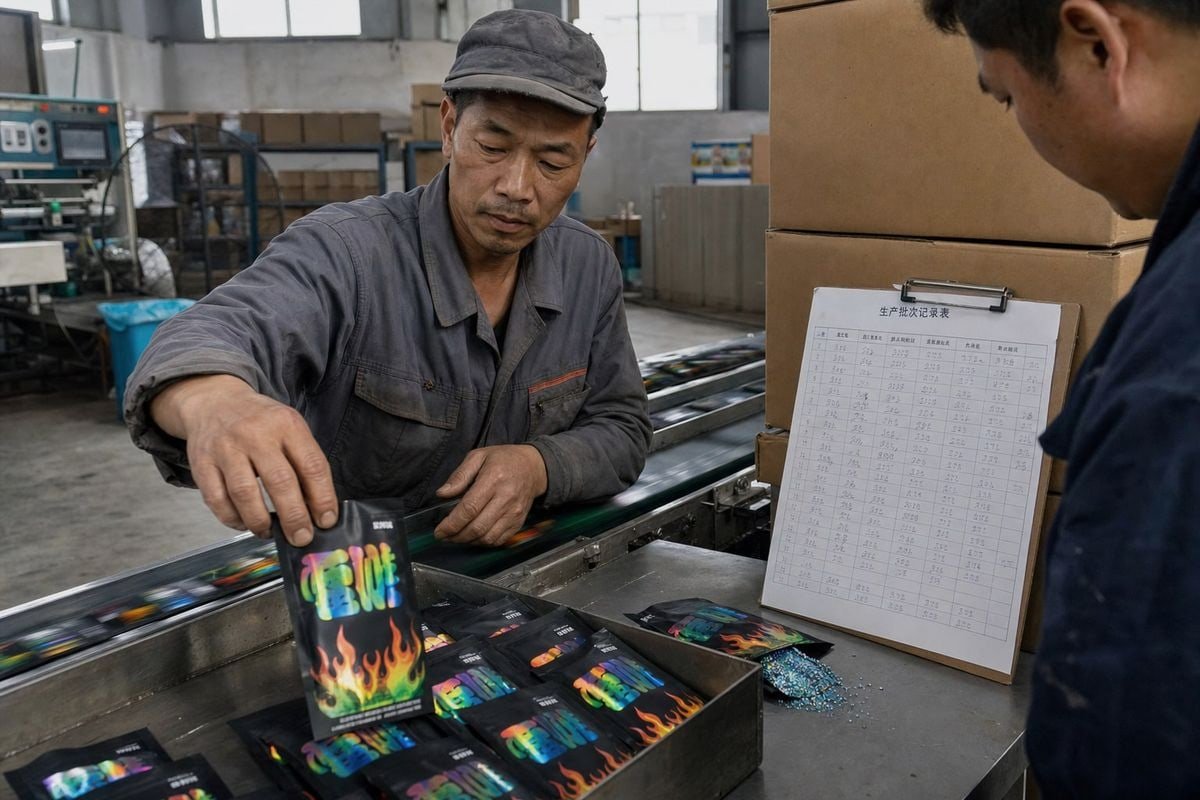 Batch Consistency Verification Documents confirming batch-to-batch consistency for magic fire powder production (ID#5)