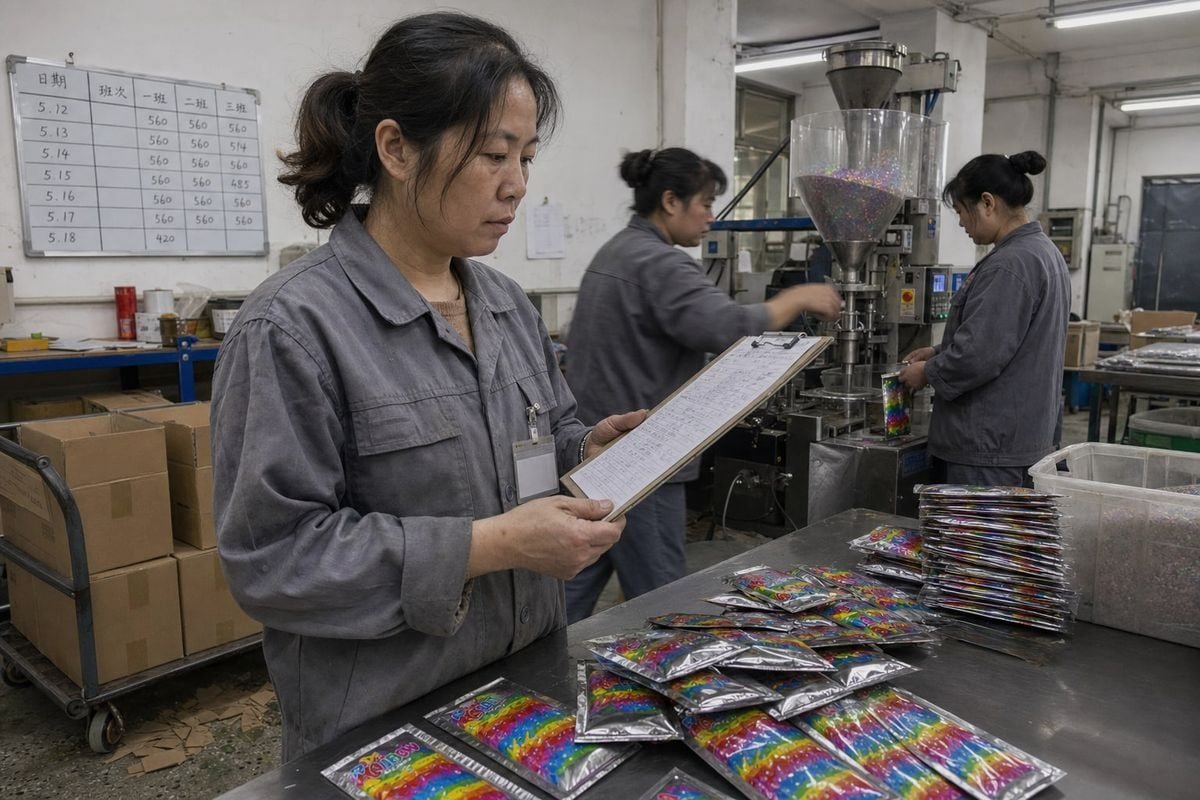 Tracking production progress to spot delays early when purchasing Magic Fire Powder (ID#1)