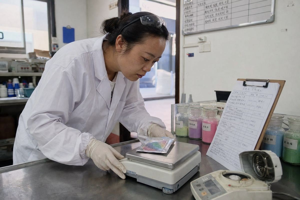 Color-Flame Powder Quality Standards Quality specification sheet defining chemical composition, moisture, fill weight, and defect tolerances (ID#3)