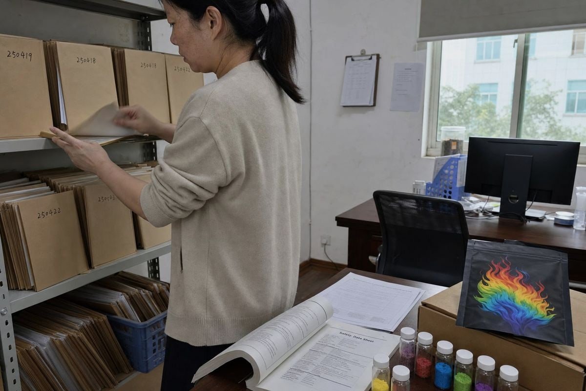 Documentos de Clasificación de Transporte Documentos clave necesarios para verificar la clasificación de transporte del Polvo Mágico de Fuego, incluyendo SDS e informes de laboratorio (ID#2)