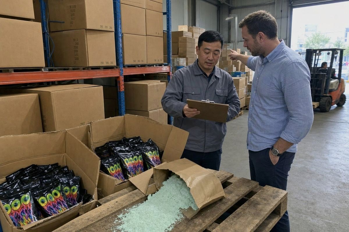 Negociación de inventario permanente de polvo de fuego mágico para acortar los plazos de entrega del proveedor (ID#1)