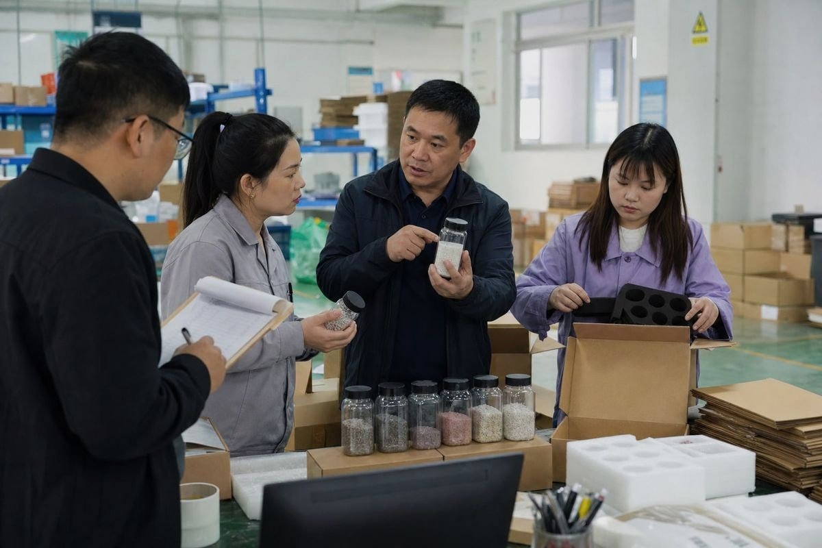 Recommended timeline for ordering magic fire powder samples before a trade show (ID#1)